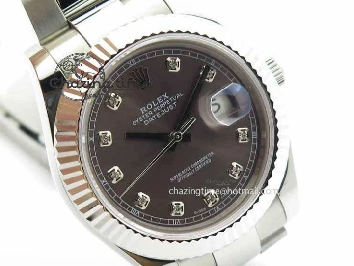 MiroTime 0505 Packable DateJust II 41mm SS BP Maker Best Edition Gray Dial Diam On SS Bracelet SA 3729